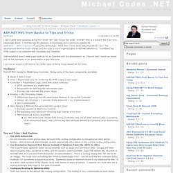 ASP.NET MVC from Basics to Tips and Tricks