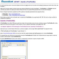 ASP.NET - FreeTextBox