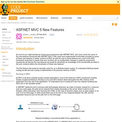ASP.NET MVC 5 New Features