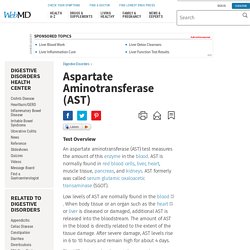 Aspartate Aminotransferase (AST) Test and Results