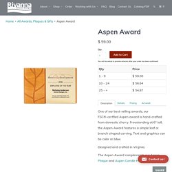 Online Buy this porduct Aspen Award