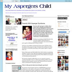 Parents With Asperger Syndrome