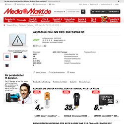 Aspire One 722 C60/4GB/500GB rot - Media Markt