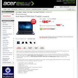 Acer Aspire 5750G Core i7 Laptop LX.RQ002.034 - Acer Direct