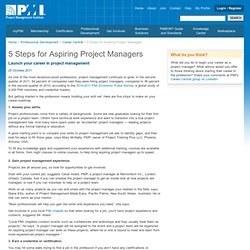 5 Steps for Aspiring Project Managers