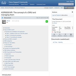 ASR9000/XR: The concept of a SMU and managing them