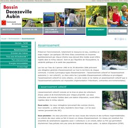 Assainissement - Communauté de communes du Bassin Decazeville Aubin