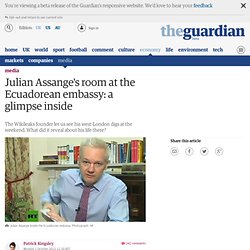Julian Assange's room at the Ecuadorean embassy: a glimpse inside