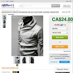 Assassin's Creed desmond miles costume hoodie Sweater for sale