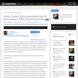 Martin Luther King assassinated by US government: MLK civil trial decision - National Nonpartisan