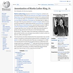 Assassination of MLK, Jr.- Wikipedia Page