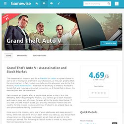 Assassination and Stock Market - Grand Theft Auto V Cheats, GTA V, GTA 5 - Wiki Guide