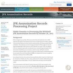 JFK Assassination Records Processing Project