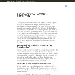 Sexual Assault Lawyer Edmonton - Kolinsky Law