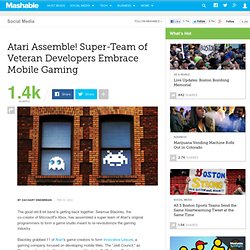 Atari Assemble! Super-Team of Veteran Developers Look to Revolutionize Mobile Gaming