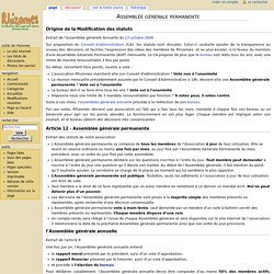 Assemblée générale permanente — Wiki de Rhizomes