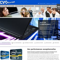 CLEVO - assembleur portable Clevo P651SG P650SG sur mesure sans OS (pas de système exploitation) pas de windows avec Linux