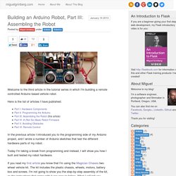 Building an Arduino Robot, Part III: Assembling the Robot