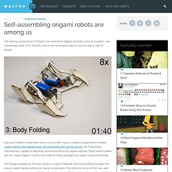 Self-assembling origami robots are among us