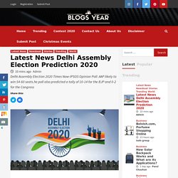 LIVE: Delhi Assembly Election 2020 Opinion Poll Latest News