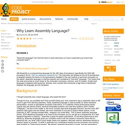 Why Learn Assembly Language?