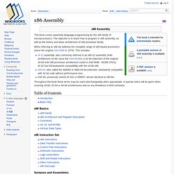 x86 Assembly - Wikibooks, open books for an open world - Vimperator