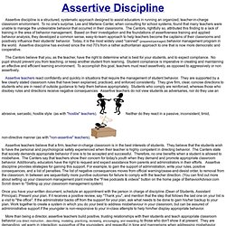 Child Discipline in the Classroom