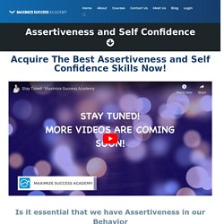 Assertiveness and Self Confidence Training Course