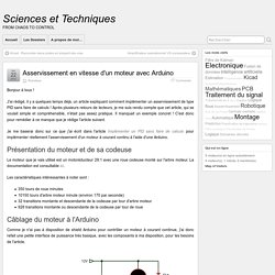 Asservissement en vitesse d’un moteur avec Arduino » Sciences et Techniques