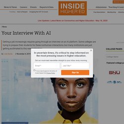 As AI-assessed job interviewing grows, colleges try to prepare students