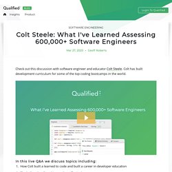 Colt Steele: What I've Learned Assessing 600,000+ Software Engineers - Qualified.io Blog