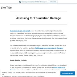 Assessing for Foundation Damage – Site Title
