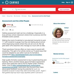 Assessment and the Little People - Canvas Community
