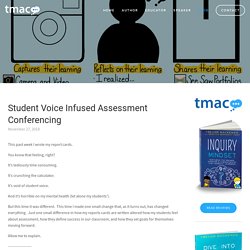 Student Voice Infused Assessment Conferencing — Trevor MacKenzie