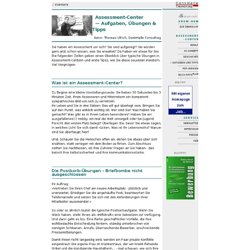 ASSESSMENT-CENTER Übungen & Tipps - DENKHALLE CONSULTING DÜSSELDORF - Assessment Center