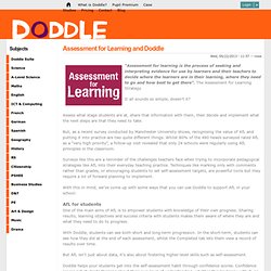 Assessment for Learning and Doddle