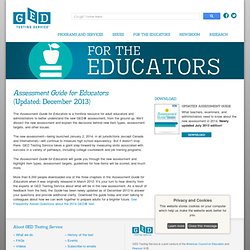 Assessment Guide for educators