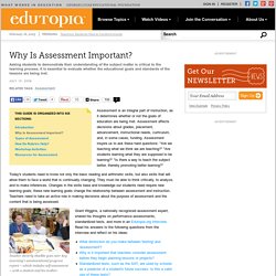 Why Is Assessment Important?
