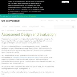 Assessment Design and Evaluation