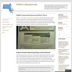 PARCC Assessment System and ELA, Part 2 « PARCC in Massachusetts
