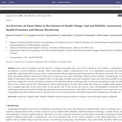 An Overview of Smart Shoes in the Internet of Health Things: Gait and Mobility Assessment in Health Promotion and Disease Monitoring