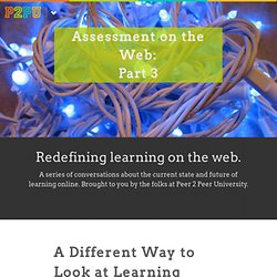Assessment on the Web: Part 3