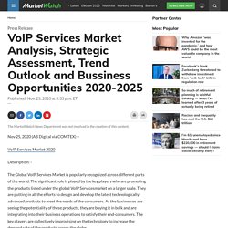 GlobalVoIP Services Market Market Outlook, Industry Analysis and Prospect 2025