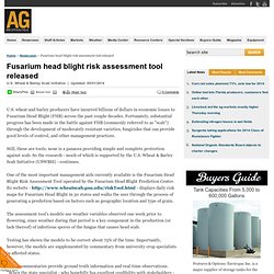 AGPROFESSIONAL 05/01/14 Fusarium head blight risk assessment tool released