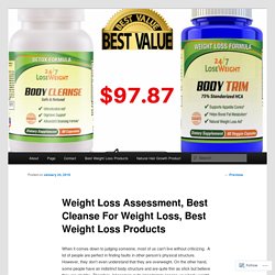 Weight Loss Assessment, Best Cleanse For Weight Loss, Best Weight Loss Products