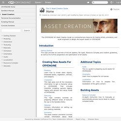 Home - Doc 3. Asset Creation Guide