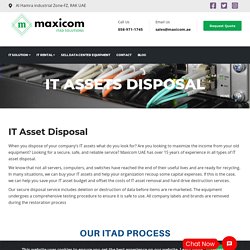 ITAD- IT Asset Disposal Needs For All Business