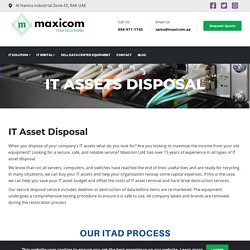 ITAD- IT Asset Disposal Needs For All Business