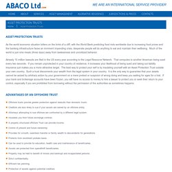 Asset protection trusts