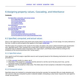 Assigning property values, Cascading, and Inheritance - CometBird